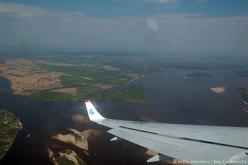 Пролетая над Хабаровском и его окрестностями