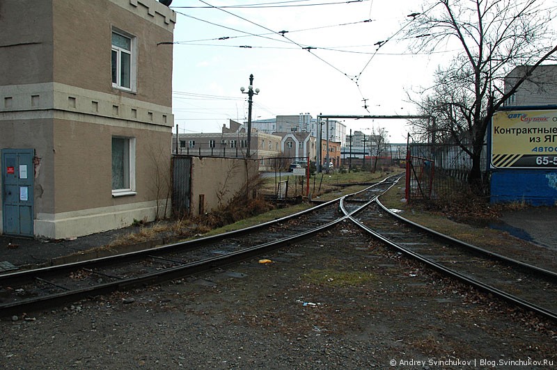 Трамвайное депо в Хабаровске