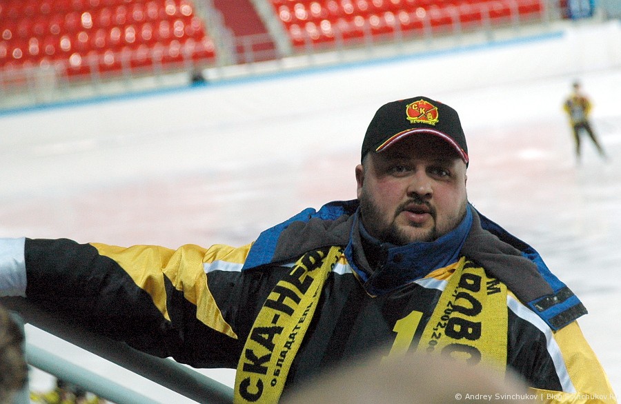 Поддержка хабаровской команды по хоккею с мячом "СКА-Нефтяник"