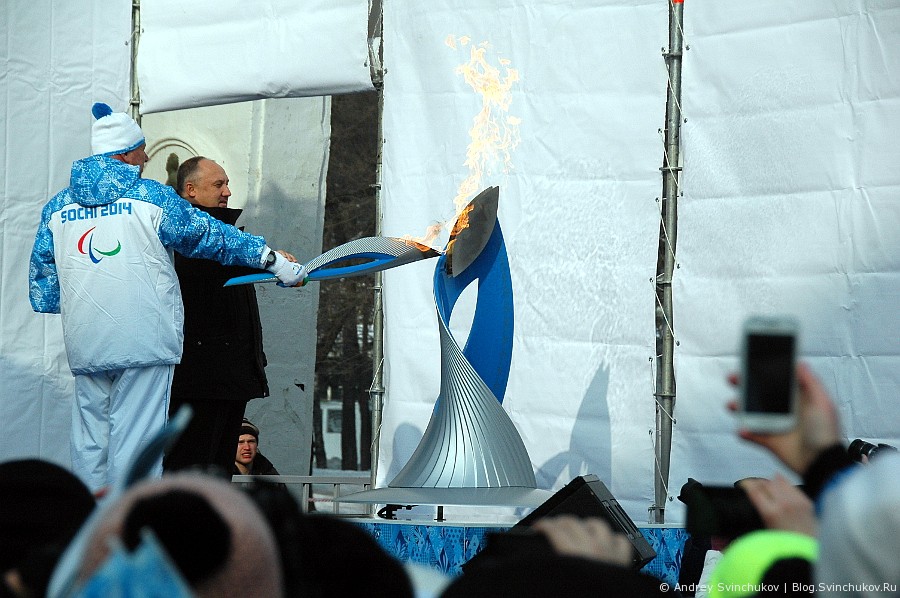 Паралимпийский огонь в Хабаровске