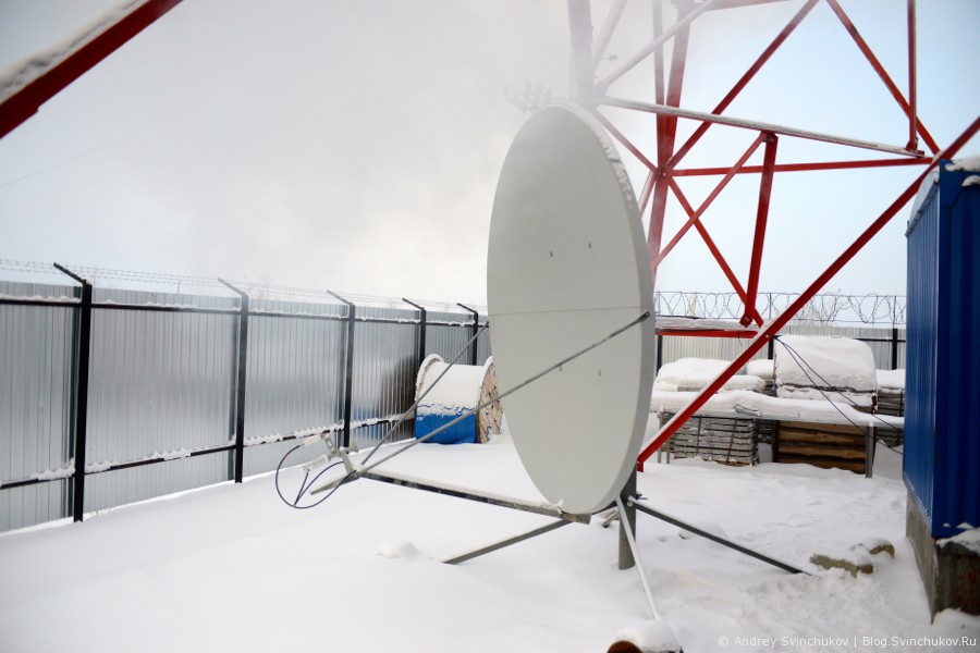 Коммуникационный хаб магистральной сети спутниковой связи