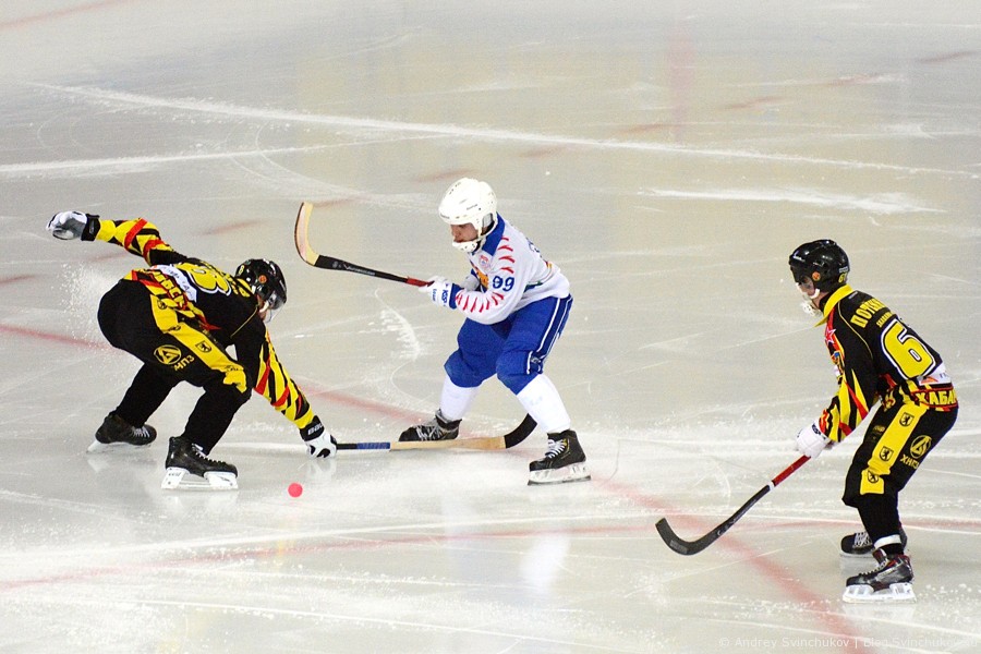 Матч по хоккею с мячом "СКА-Нефтяник" - "Родина"