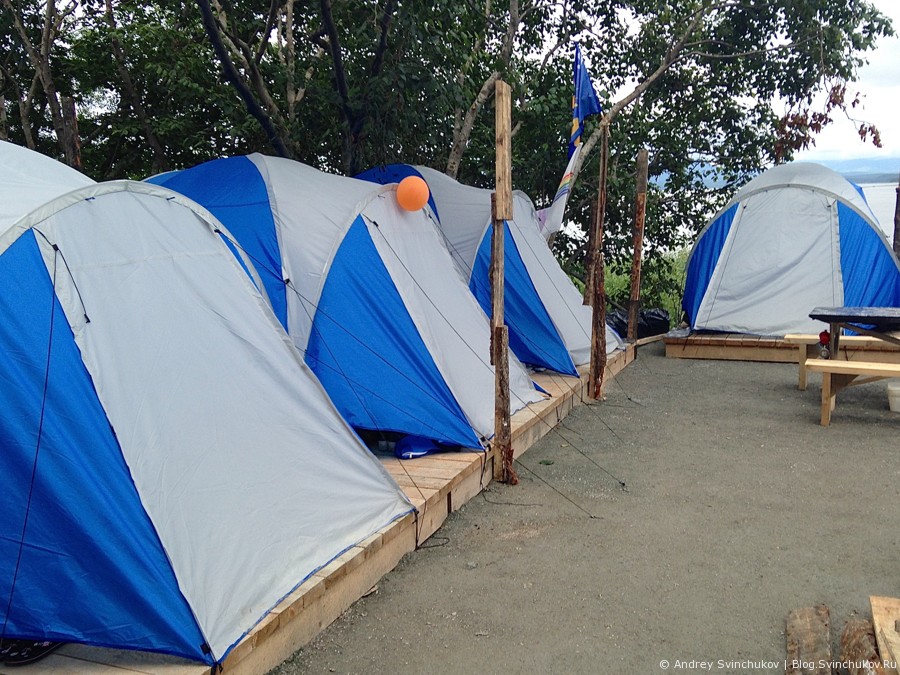 Палаточный лагерь на Сахалине