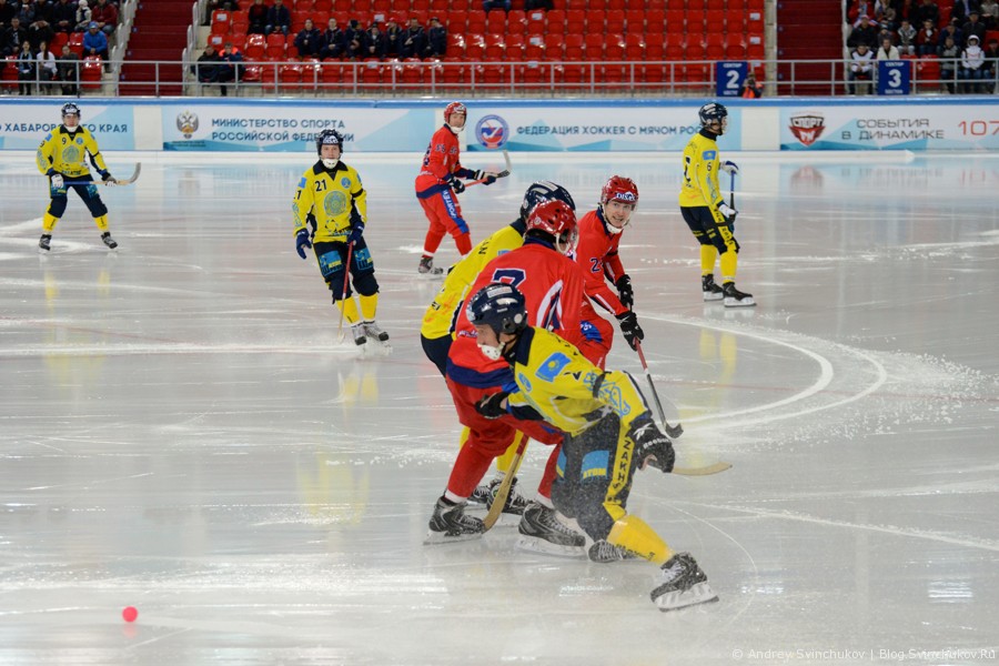 Чемпионат мира по хоккею с мячом — 2015. Матч Казахстан - Россия