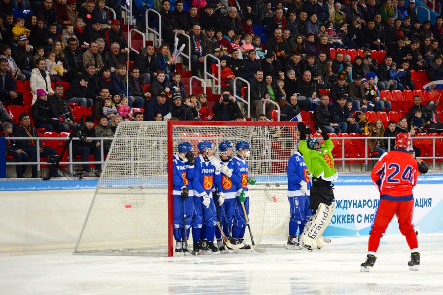 Чемпионат мира по хоккею с мячом — 2015. Матч Россия - Финляндия