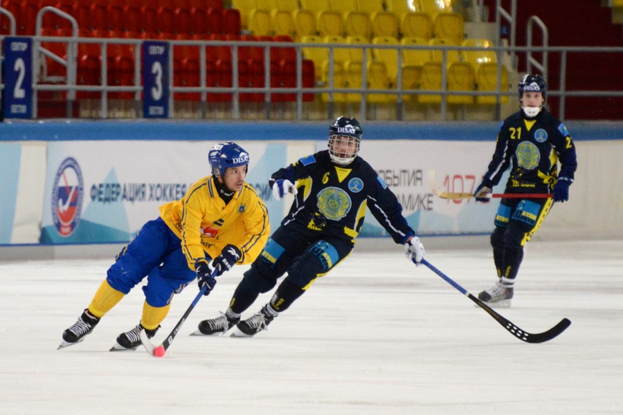 Чемпионат мира по хоккею с мячом — 2015. Матч Швеция - Казахстан