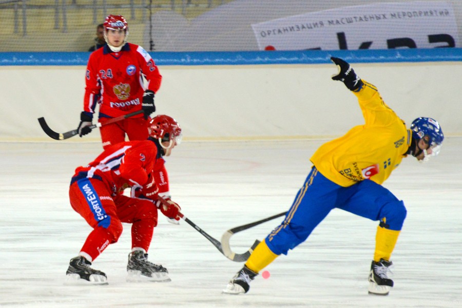 Чемпионат мира по хоккею с мячом — 2015. Матч Россия - Швеция
