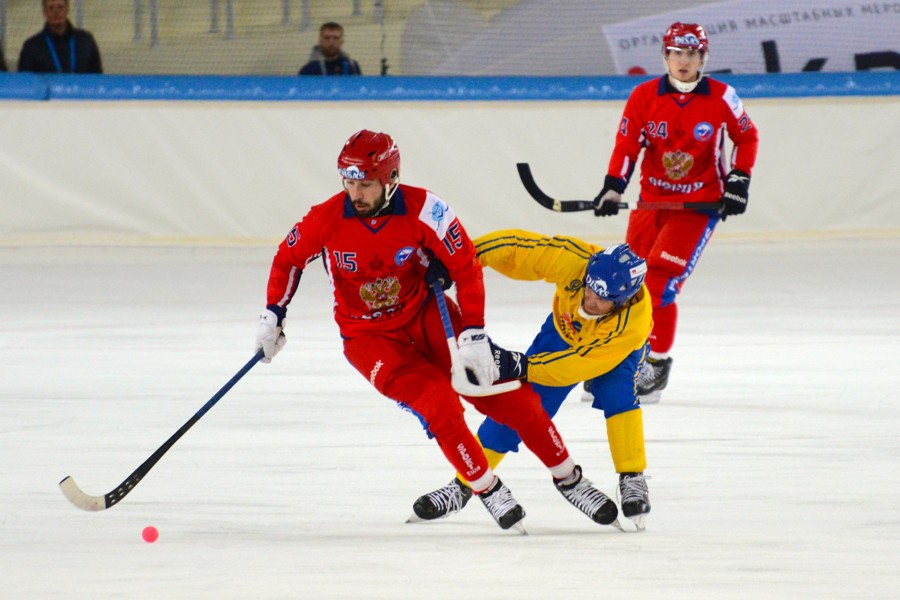 Чемпионат мира по хоккею с мячом — 2015. Матч Россия - Швеция