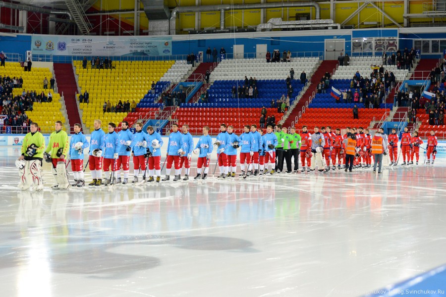 Чемпионат мира по хоккею с мячом — 2015. Матч Россия - США