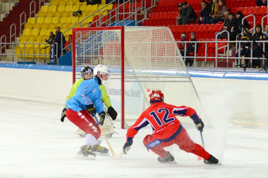 Чемпионат мира по хоккею с мячом — 2015. Матч Россия - США