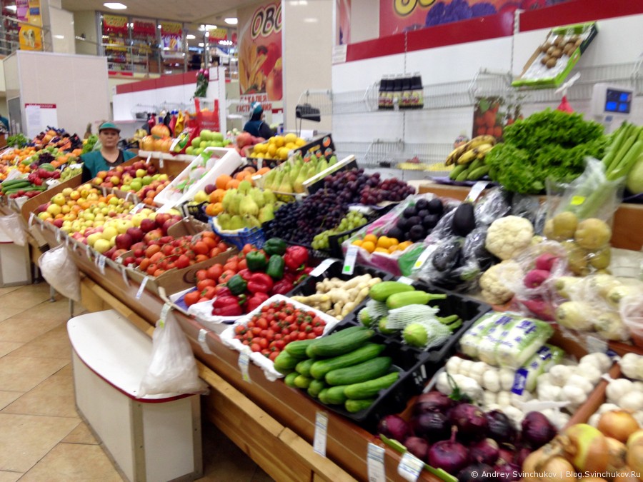 Рынок в Петропавловске-Камчатском в начале марта 2015-го года
