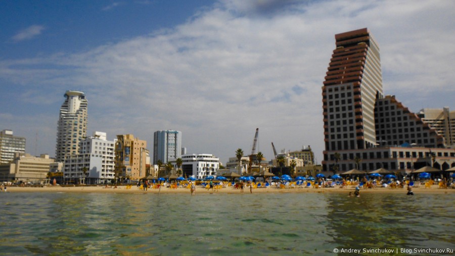 Тель-Авив возле моря и с моря