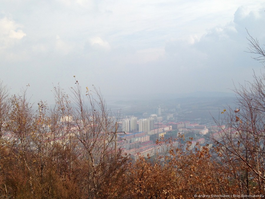 Телебашня Фуюаня и вид на город с высоты
