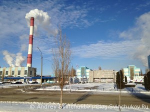 Завод миниральных удобрений в городе Россошь