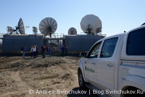 Узел спутниковой связи компании МегаФон в Петропавловске-Камчатском