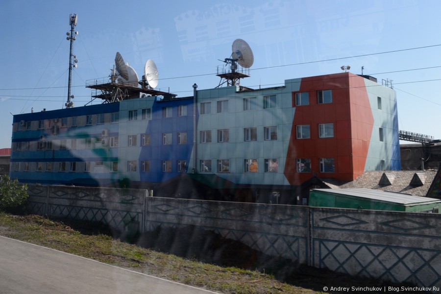 Узел спутниковой связи компании МегаФон в Петропавловске-Камчатском