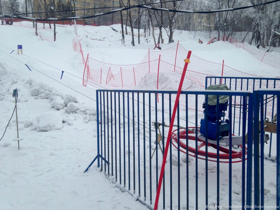 Каток и сноуборд парк на стадионе им. Ленина в Хабаровске