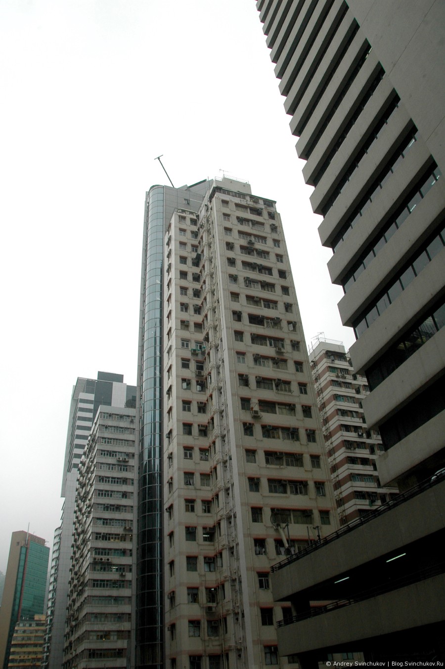 Неприлично много больших вертикальных фотографий зданий Гонконга