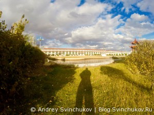 На территории рыборазводного завода в Фуюане