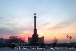 Скейтбординг на площади Воинской славы в Хабаровске