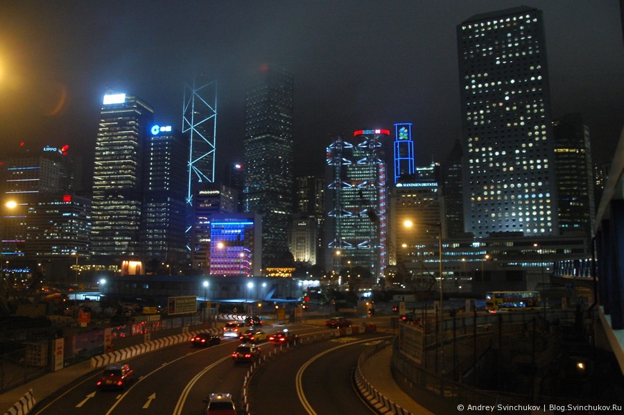 Вечерний Гонконг горизонтальный