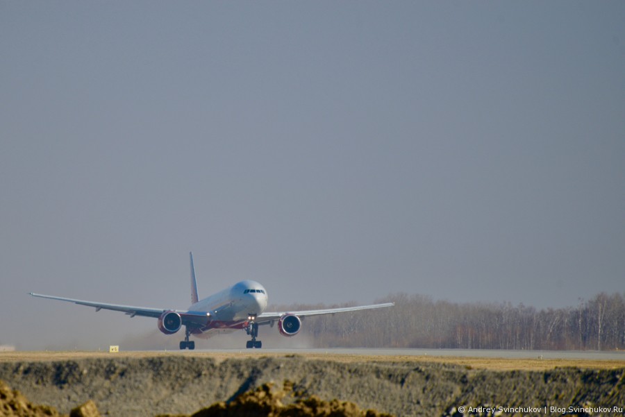 Взлеты и посадки в аэропорту Хабаровска