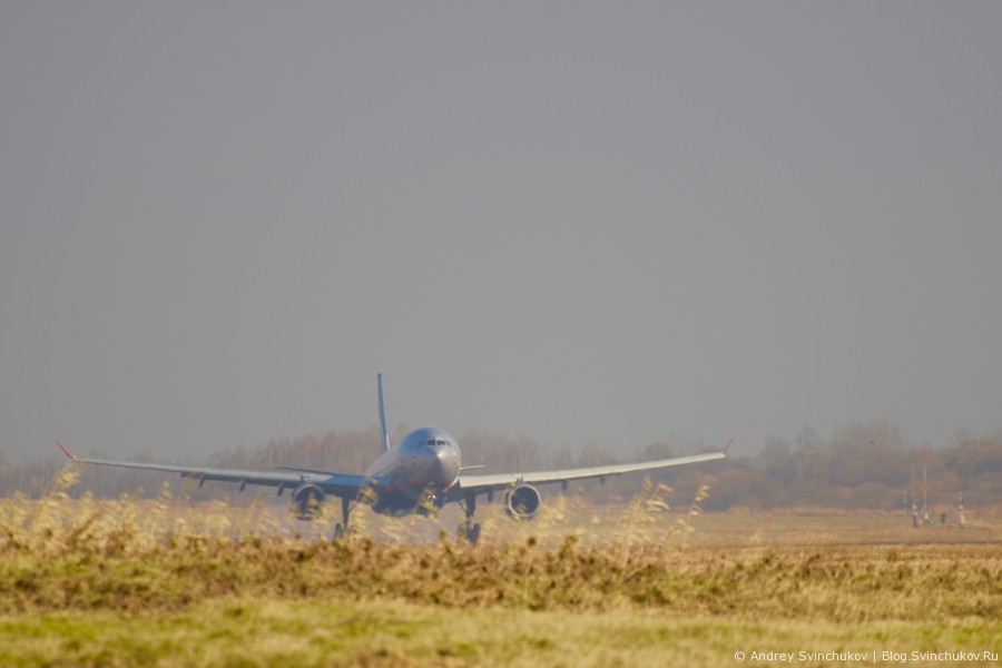 Взлеты и посадки в аэропорту Хабаровска
