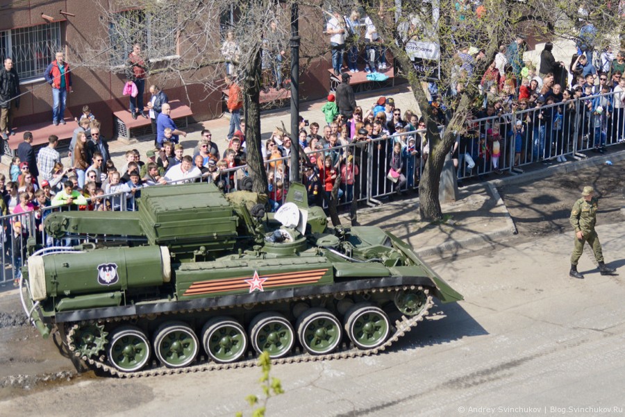 Военный парад в Хабаровске в честь 72-й годовщины окончания Великой Отечественной войны