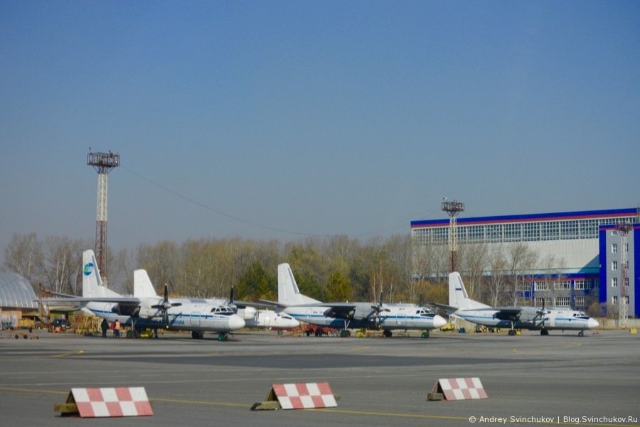 На поле аэропорта Хабаровска