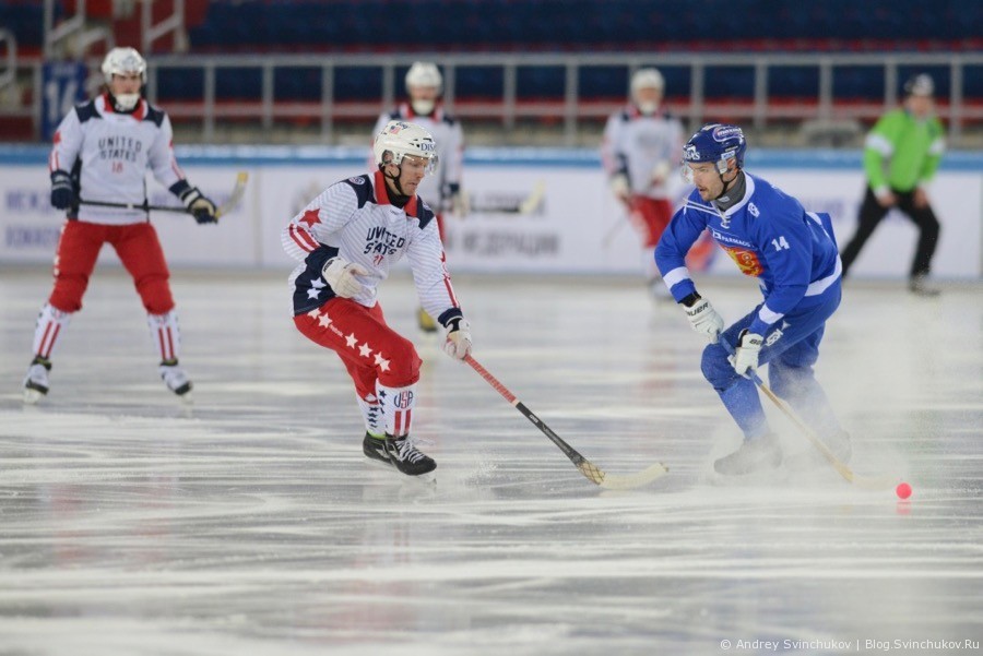 Чемпионат мира по хоккею с мячом — 2018. Матч Финляндия - США