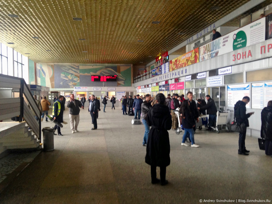 Полет из Магадана в Хабаровск в 2016-м году